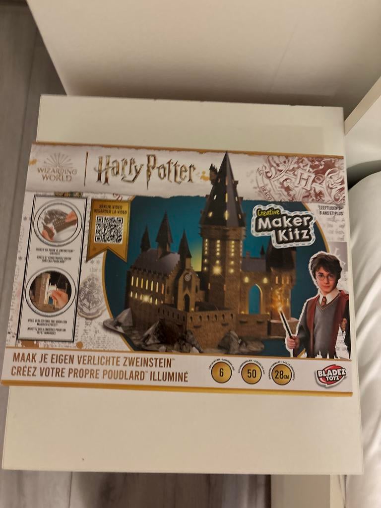 Harry Potter Zweinstein Kasteel 3D Puzzel met LED Licht, Ophalen of Verzenden, Meer dan 50 stukjes, Nieuw, 6 jaar of ouder