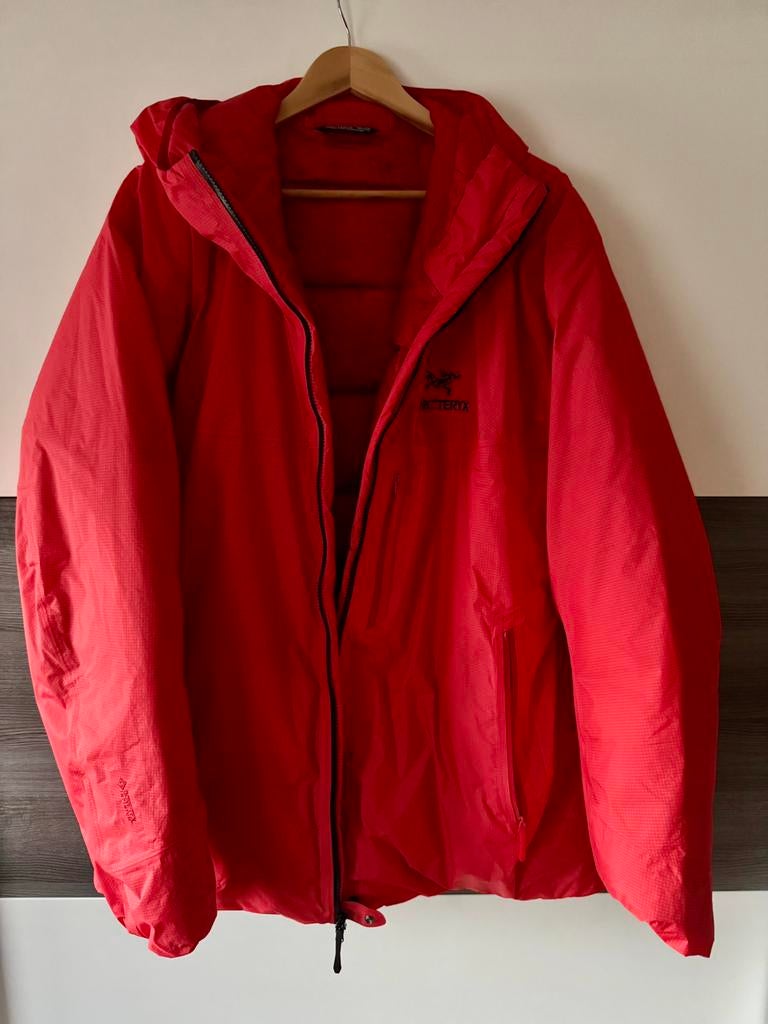 Arcteryx Alpha lightweight parka XXL downjacket, Ophalen of Verzenden, Zo goed als nieuw, Overige maten, Groen