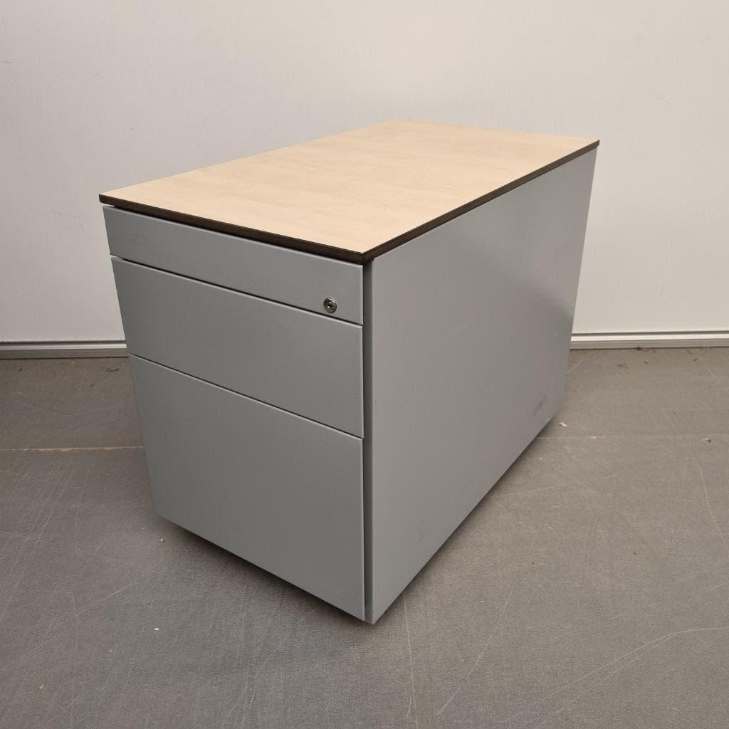 Drentea professioneel metalen grijze ladekast - 59x43x79 cm