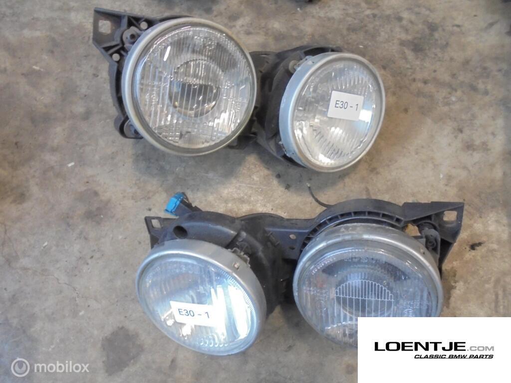 Koplamp set bmw e30 type 1 325i 320i 318i 316, Auto-onderdelen, Verlichting, Gebruikt, Ophalen of Verzenden, BMW, BMW