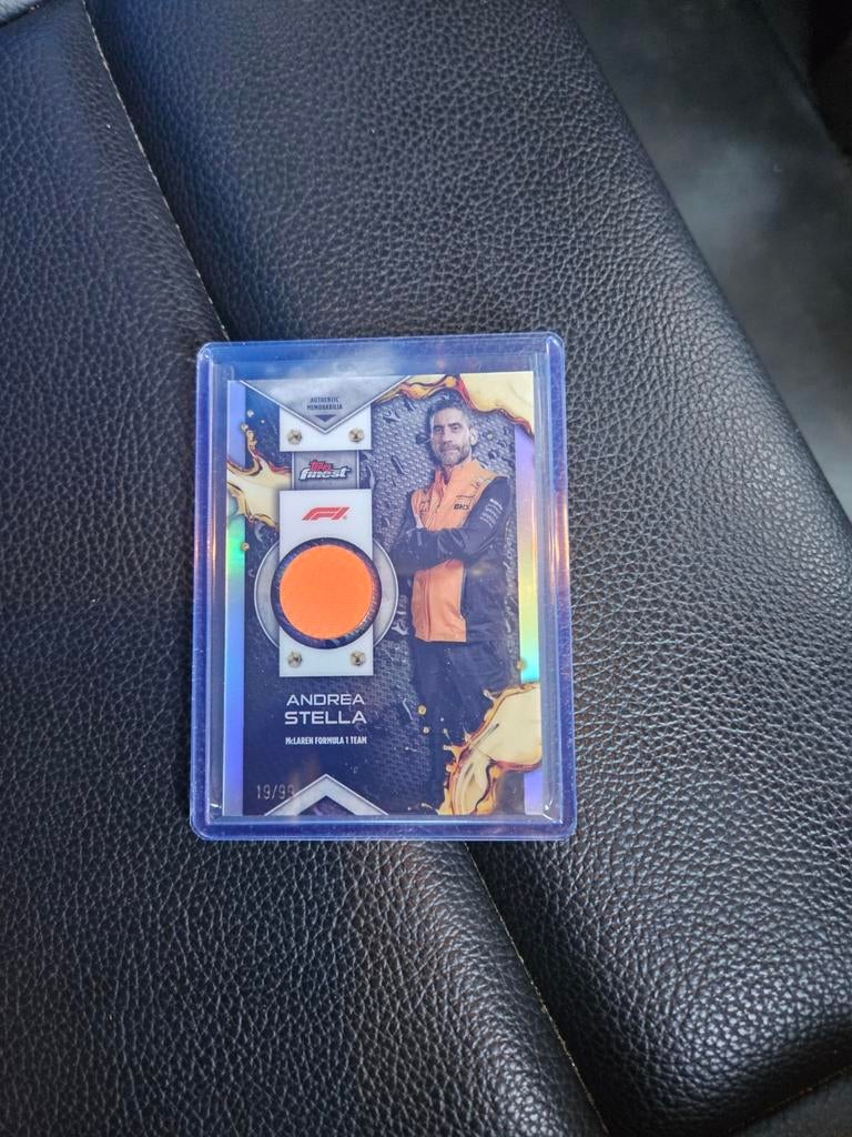 F1R-STE Topps finest relic card andreas stella mclaren f1, Ophalen of Verzenden, Nieuw, Plaatje