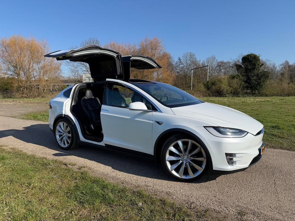 Tesla Model X 90D 6p trekhaak SoH 86,3%, Automaat, Model X, USB, Zwart