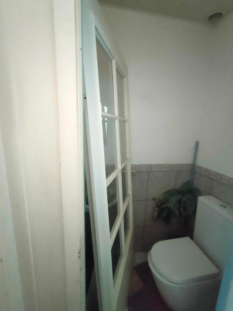 Mooie binnendeur met glas, Doe-het-zelf en Verbouw, Ophalen, Gebruikt, 80 tot 100 cm, Binnendeur