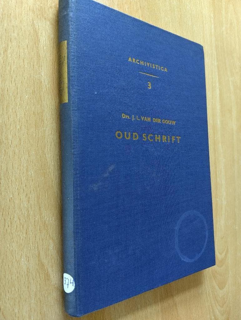 Nr. 374 Drs. J.L. van der Gouw, Oud Schrift, Ophalen of Verzenden, Gelezen, Gouw, drs J.L. van der
