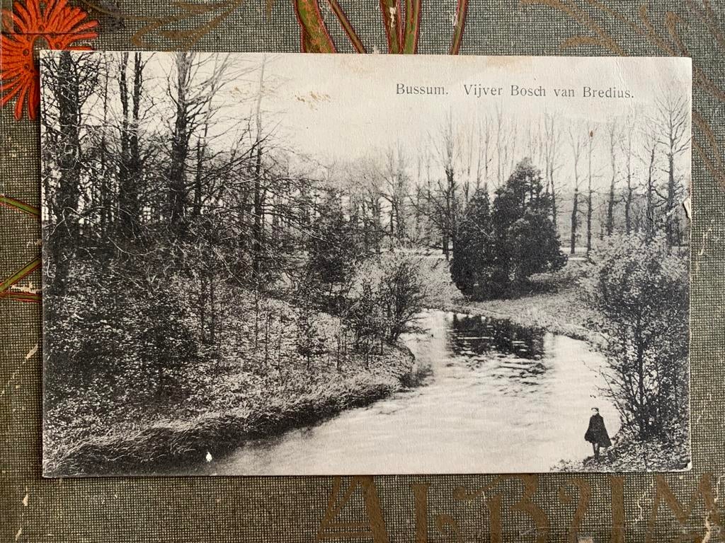 1915 Bussum - Vijver Bosch van Bredius (KA), Ophalen of Verzenden, Voor 1920, Gelopen, Noord-Holland