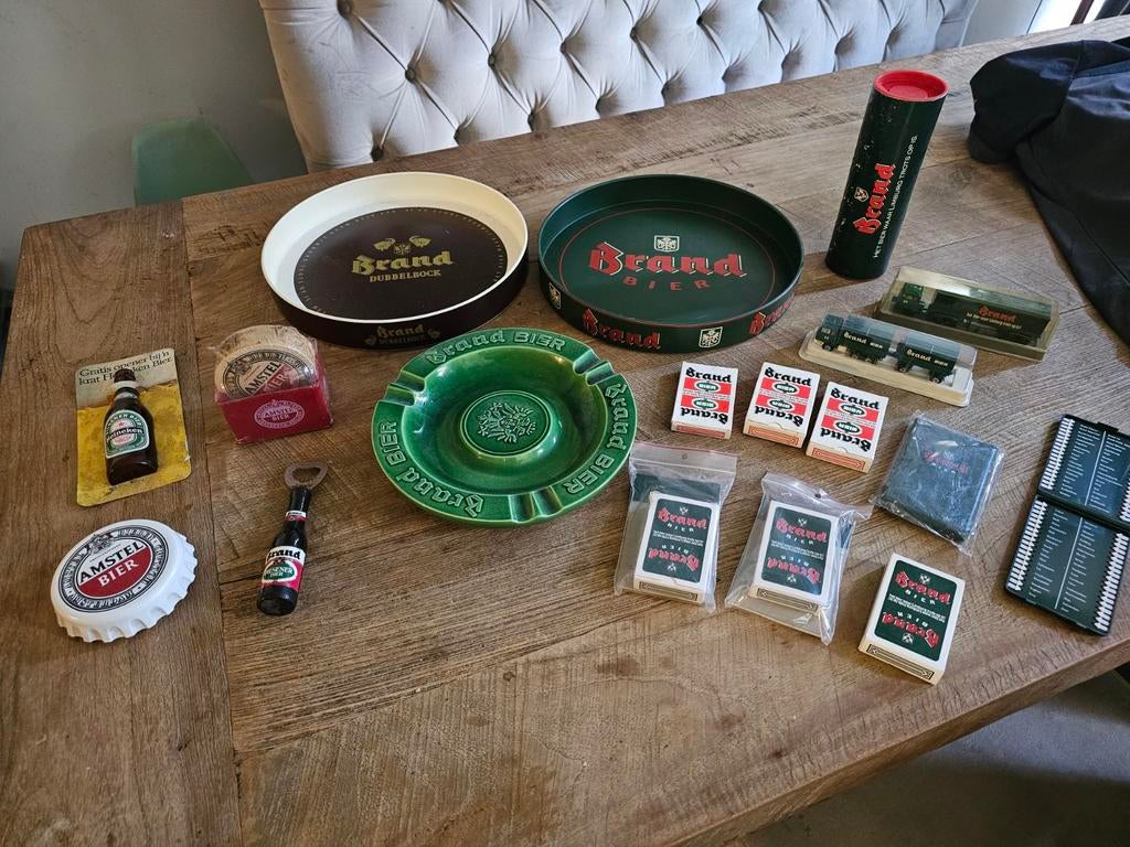Bier verzameling Brand, Amstel en Heineken, Verzamelen, Biermerken, Ophalen of Verzenden, Amstel