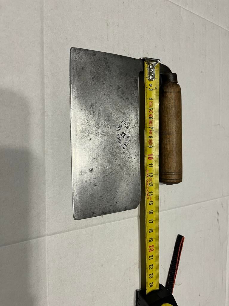 Antieke Richard A. Herder Solingen Vleesbijl / Hakmes, Ophalen of Verzenden, Gebruikt