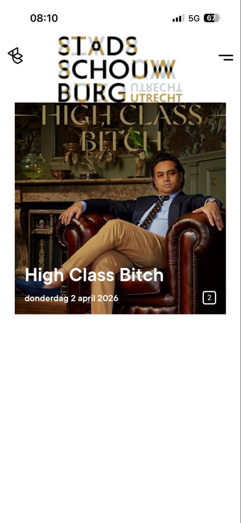 Twee kaartjes voor Daniel Arends, 2 april in Utrecht, Twee personen, April