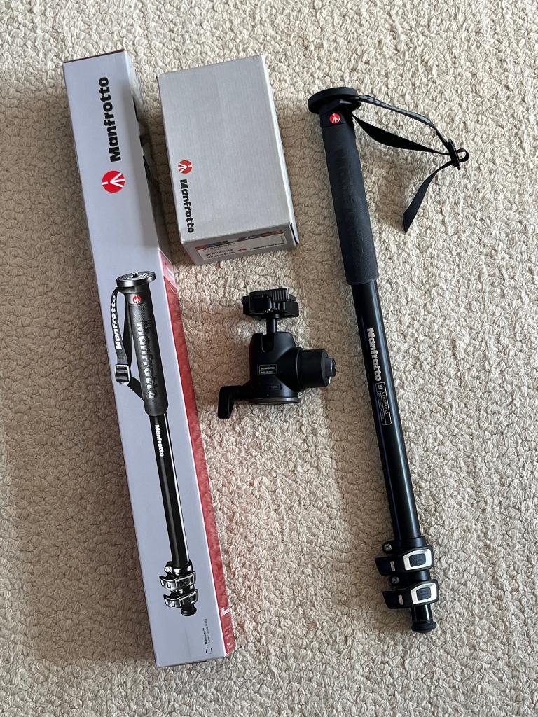 fotografie statieven en balhoofden, Ophalen, Eenpoot, Zo goed als nieuw, 150 tot 175 cm