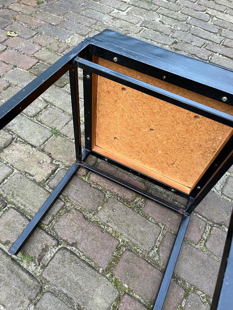 Spectrum Kembo Gispen krukje jaren 60 metaal, Huis en Inrichting, Ophalen, Gebruikt, Hout