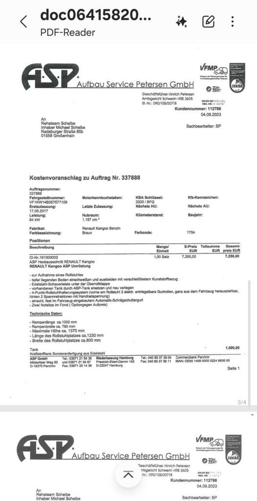 Renault Kangoo Family Automaat Rolstoelauto 1.2 TCe, CLIMATE, Stof, Gebruikt, 1295 kg, 4 cilinders