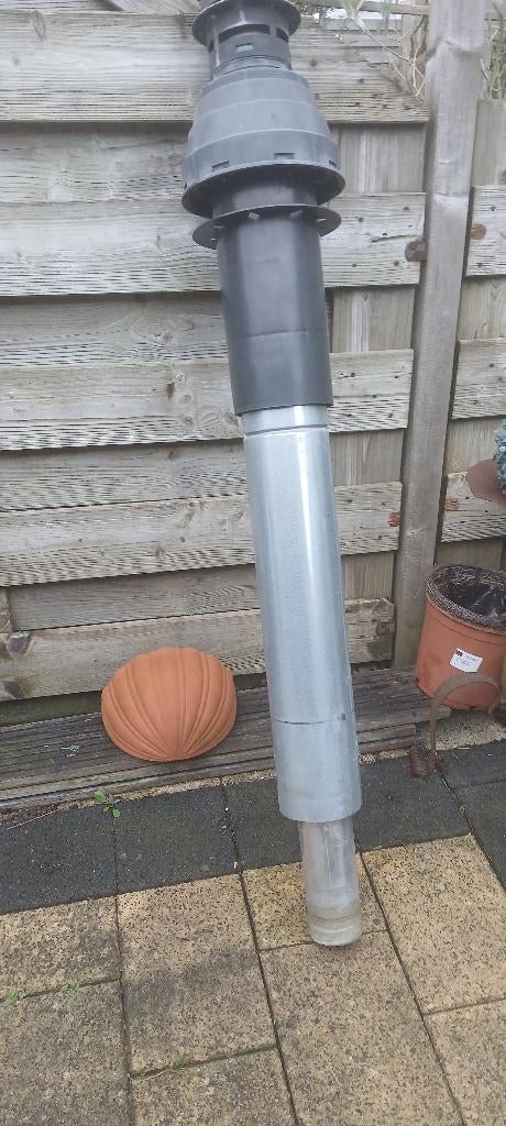 dakdoorvoer voor cv, Ophalen, Afvoer, Gebruikt, Aluminium