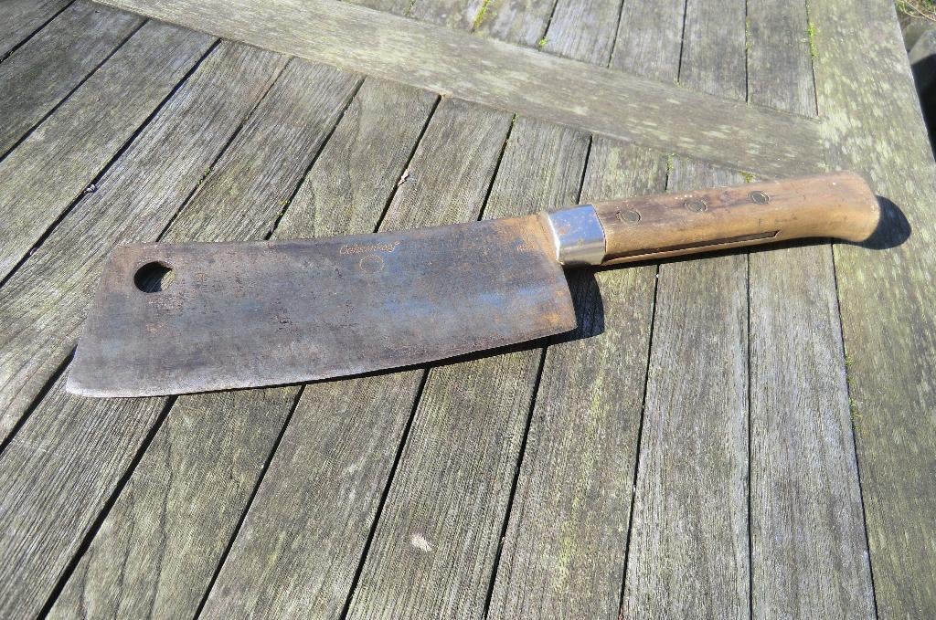 antiek hakmes Ochsenkopf / vleeshakmes / slagers vleesmes, Ophalen of Verzenden