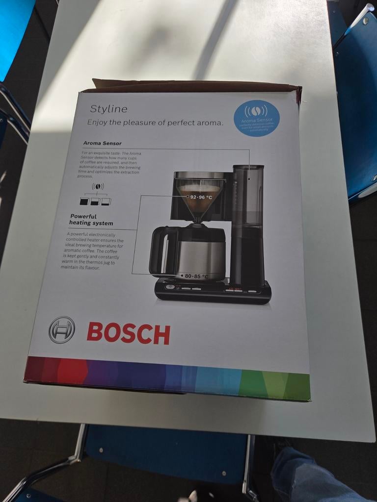 Bosch Styline TKA8A683 Koffiezetapparaat - Perfecte Aroma!, Afneembaar waterreservoir, Koffiemachine, Gemalen koffie, Ophalen of Verzenden