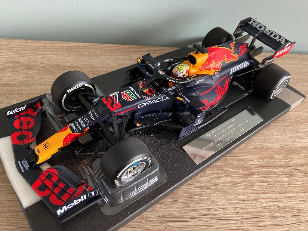 ✅ Max Verstappen editie 66 1:18 Austrian + Styrian 2021, Ophalen of Verzenden, Nieuw, Formule 1