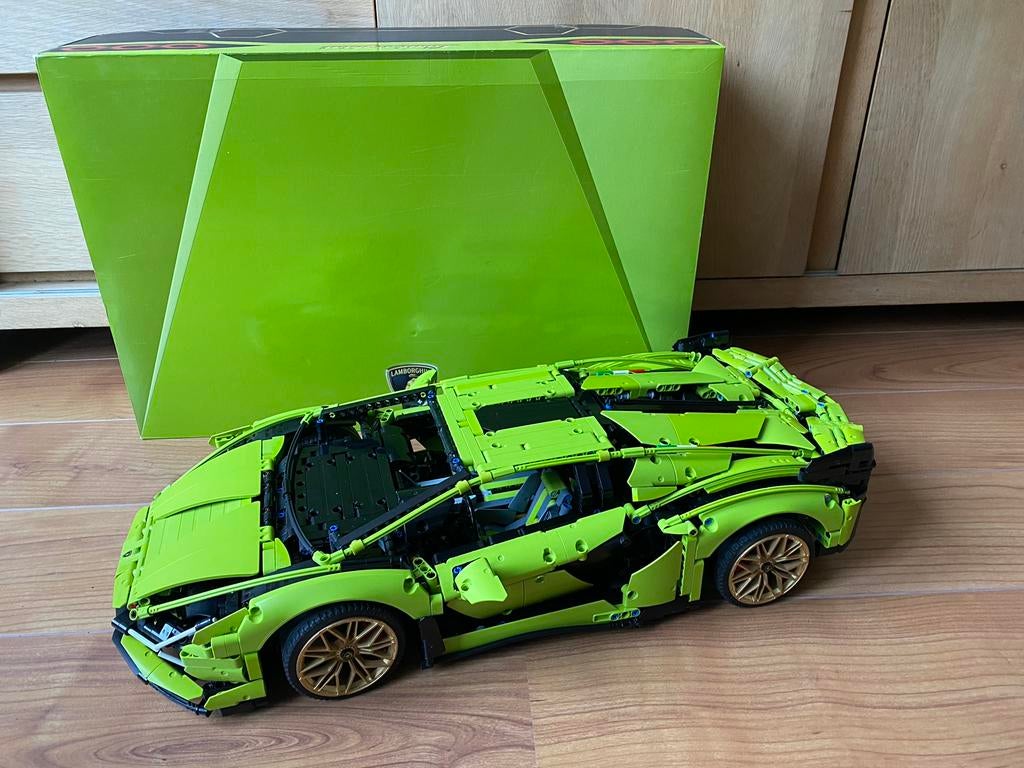 LEGO technic 42115 Lamborghini Sian compleet, Ophalen of Verzenden, Zo goed als nieuw, Complete set, Lego