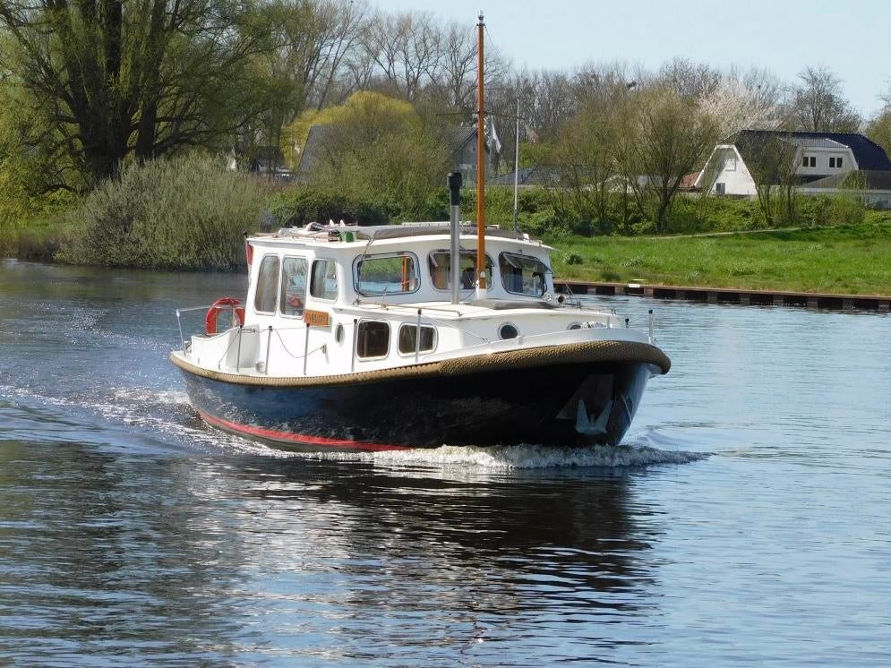 Gillissen Vlet 9.70 OK (bj 1972), Watersport en Boten, Gebruikt, Staal, Diesel, 9 tot 12 meter