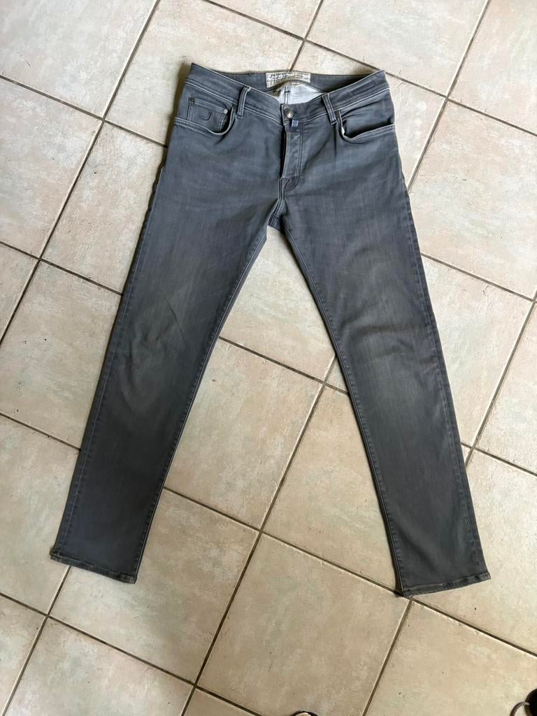 Jacob Cohen jeans 622.C grijs maat 35 (origineel), Ophalen of Verzenden, Zo goed als nieuw, Grijs, W33 - W34 (confectie 48/50)