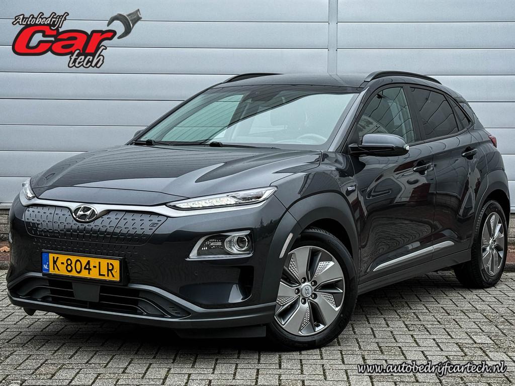 Hyundai KONA EV Premium 64 kWh | Clima | Cruise | Navi | Led, Gebruikt, Zwart, Adaptive Cruise Control, 39 min