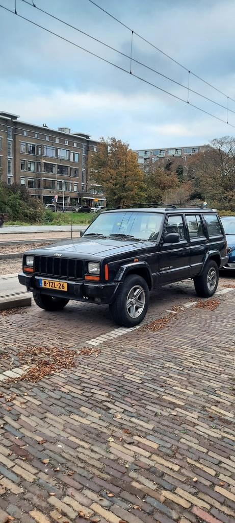 Jeep XJ Cherokee 1998 Zwart, 4.0 l, 6 cil., benz, autom., Lederen bekleding, Zwart, Leder, 3960 cc
