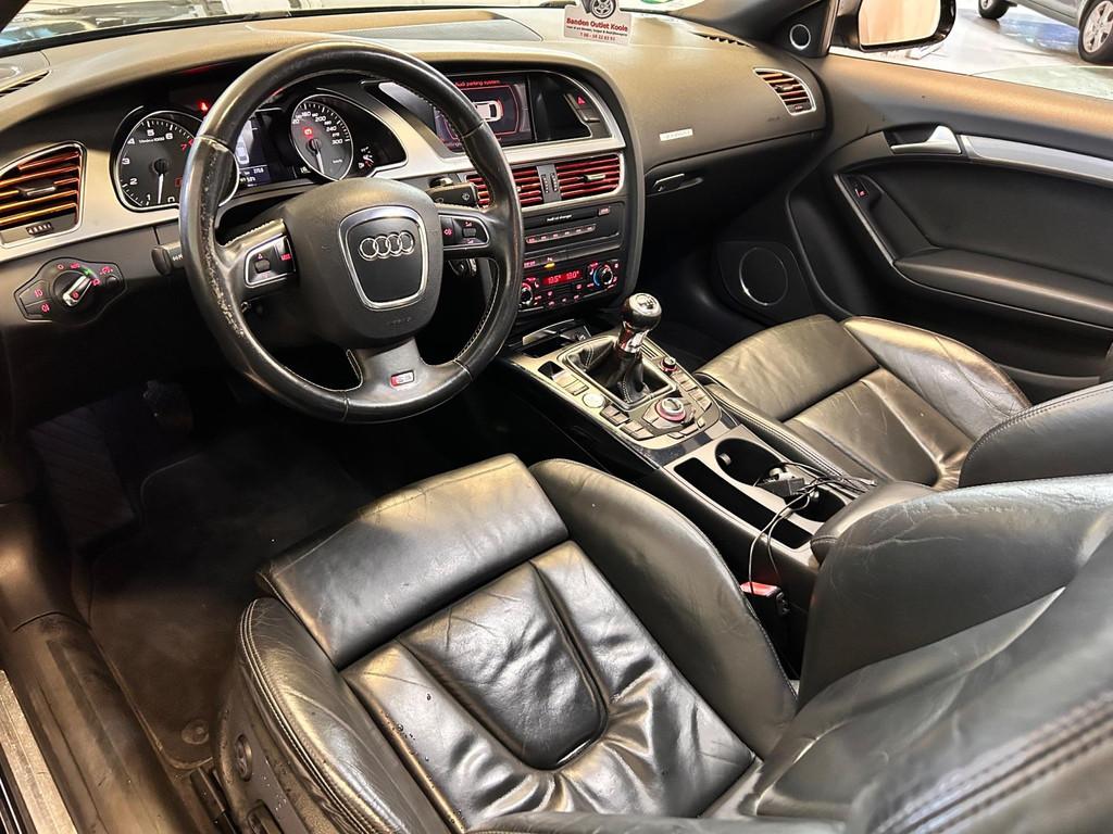 Audi A5 Coupé 4.2 FSI S5 quattro|CRUISE|STOELVERW|PARK SENS, Auto's, Gebruikt, 8 cilinders, 4 stoelen, Zwart