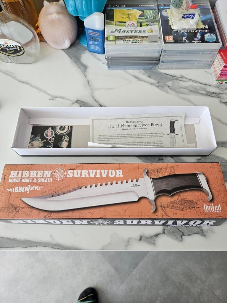 Hibben Survivor.   (Bowie knife), Verzamelen, Militaria | Algemeen, Ophalen of Verzenden, Landmacht, Nederland, Mes of Dolk