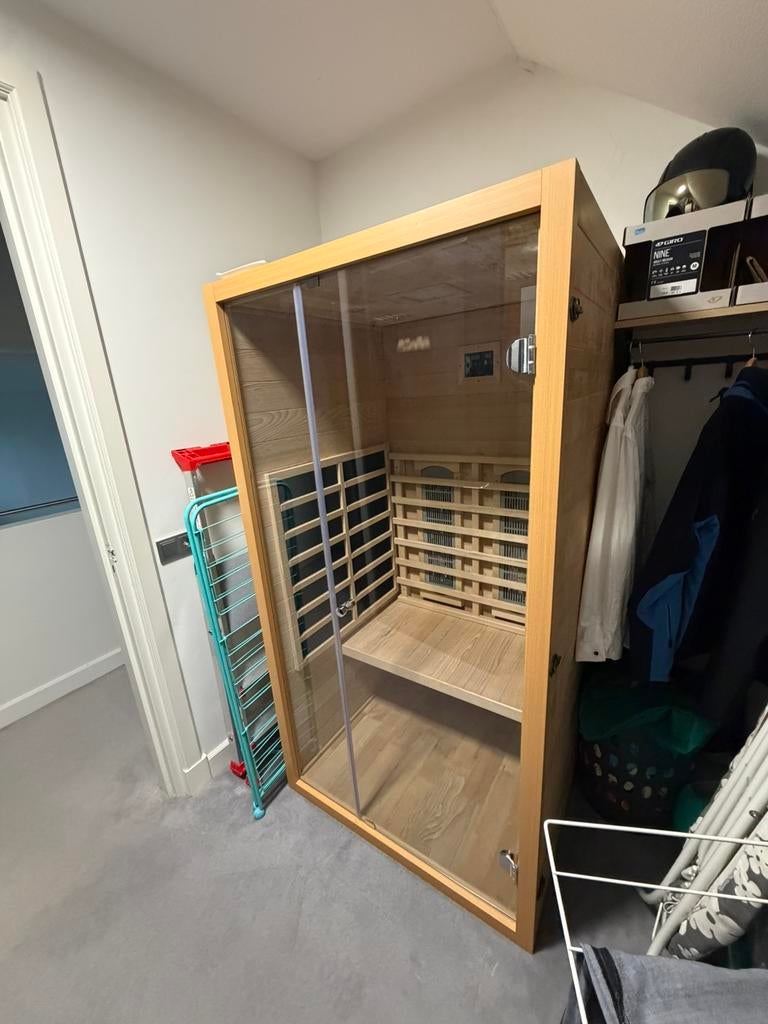 Sauna Full Spectrum Exclusive 9101C infrarood, Ophalen, Zo goed als nieuw, Infrarood, Complete sauna