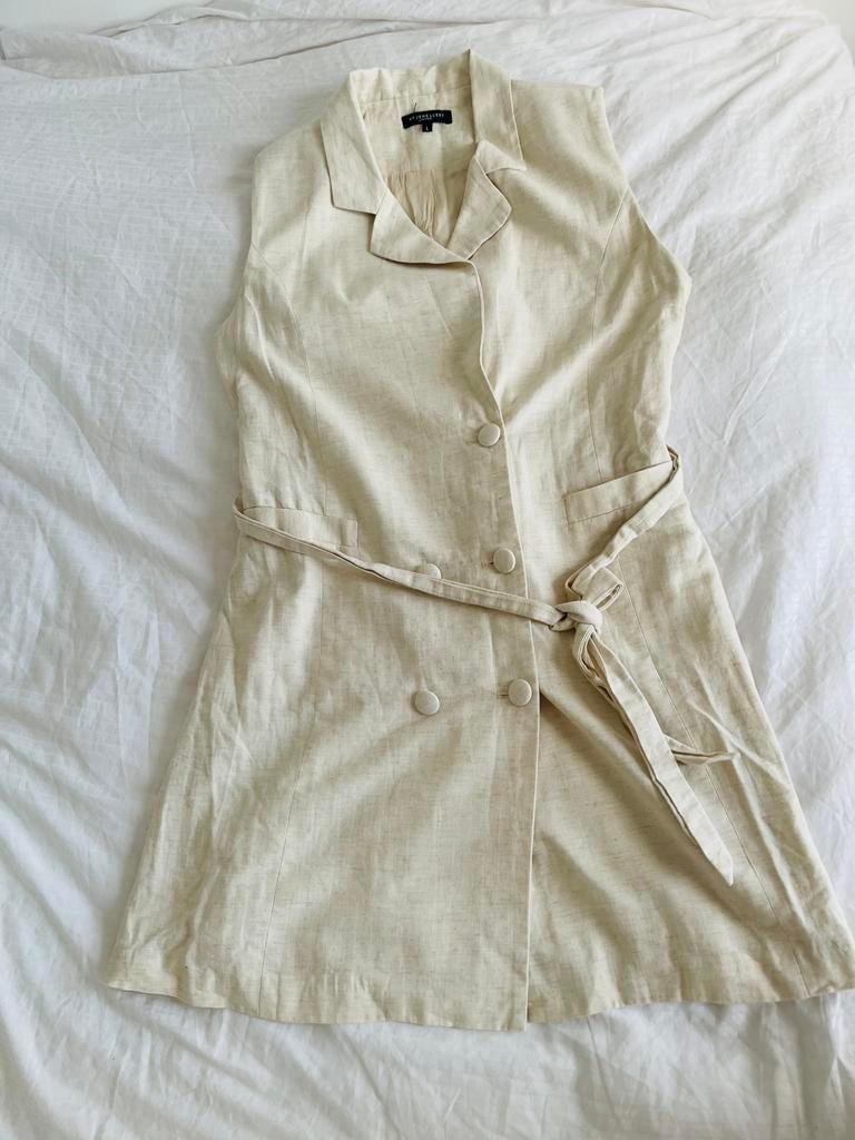 Casual dress, Kleding | Dames, Jumpsuits, Ophalen of Verzenden, Zo goed als nieuw, Maat 42/44 (L), Beige