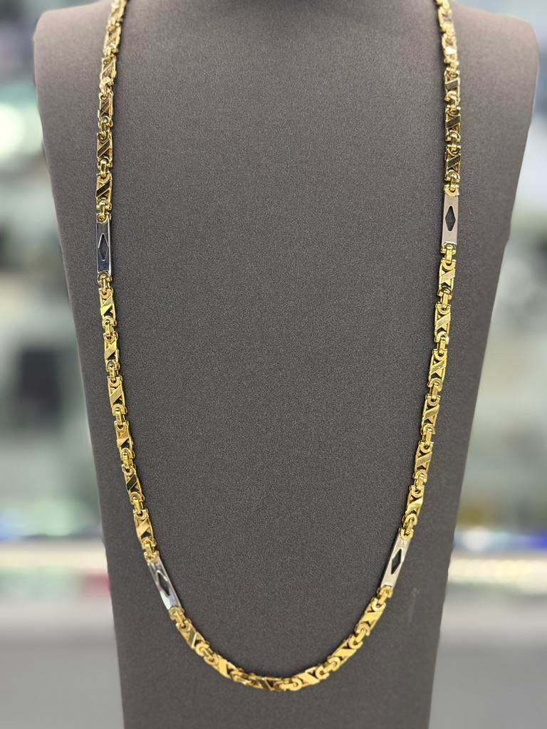 14 Karaat Goud - Platte Koningsketting - Nieuw - 26.98 Gram, Ophalen of Verzenden, Nieuw, Goud