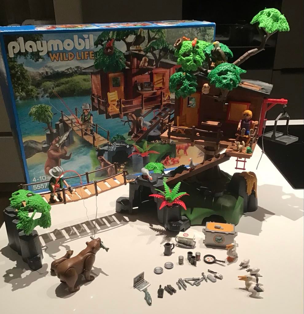 Playmobil Wild Life Boomhut 5557, Kinderen en Baby's, Speelgoed | Playmobil, Ophalen, Zo goed als nieuw, Complete set
