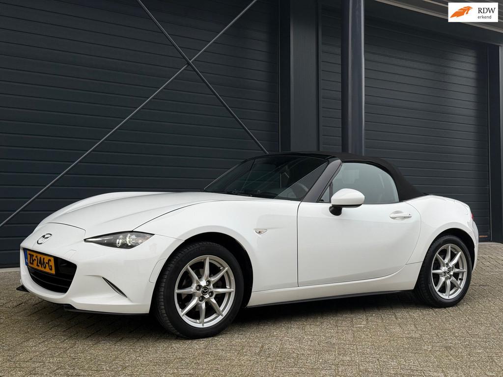 Mazda MX-5 1.5 SkyActiv-G 131 TS, Gebruikt, 4 cilinders, Cabriolet, Wit