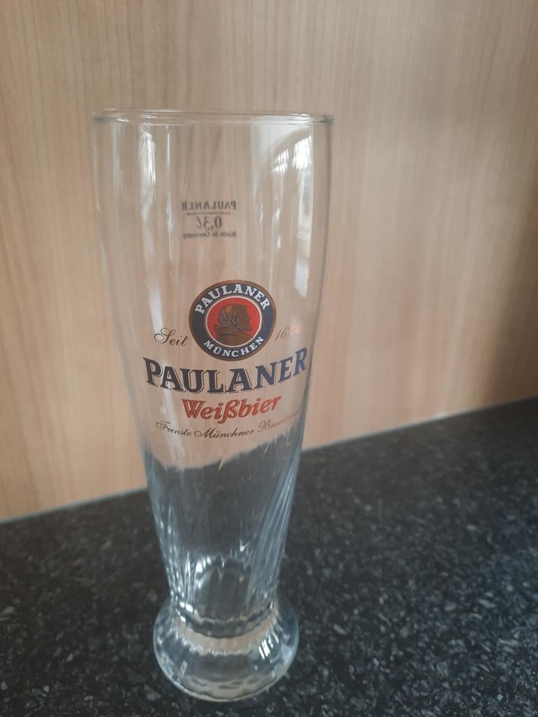 Paulaner Weissbier Bierglas - 0.3L, Ophalen of Verzenden, Gebruikt, Bierglas