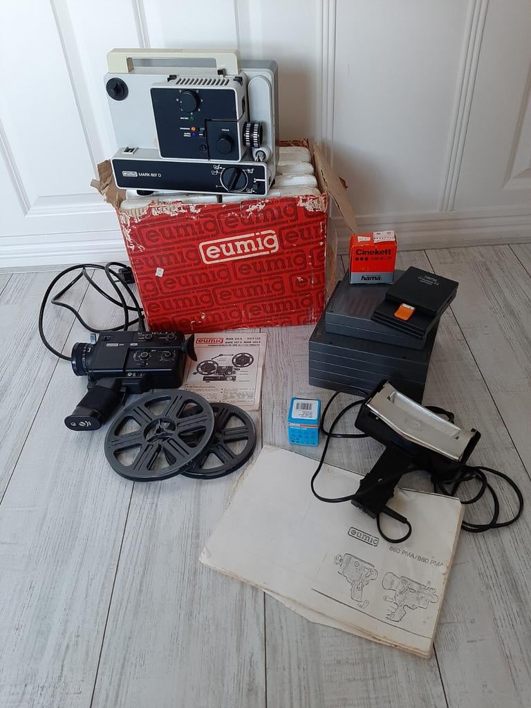 Eumig 607 filmprojector, camera, viewer en scherm, Verzamelen, Fotografica en Filmapparatuur, Ophalen of Verzenden