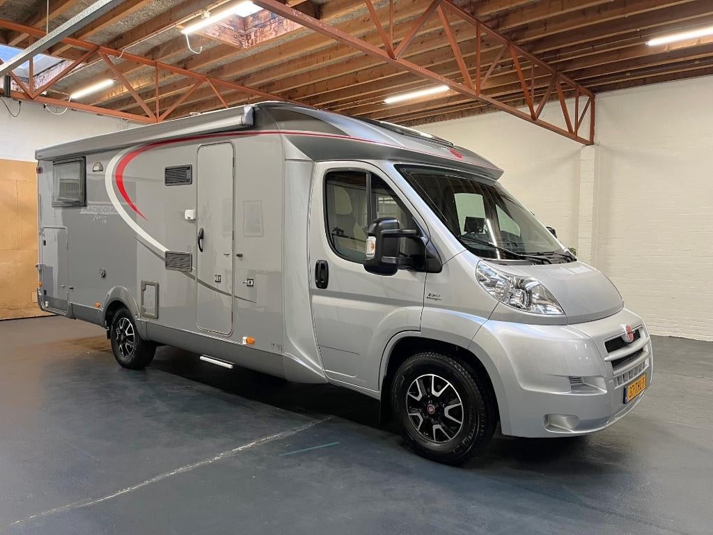 Fiat Ducato 2.3 Burstner Nexxo T 728 / Enkele Bedden, Caravans en Kamperen, Campers, Luifel, Ringverwarming, Fiat, 7 tot 8 meter