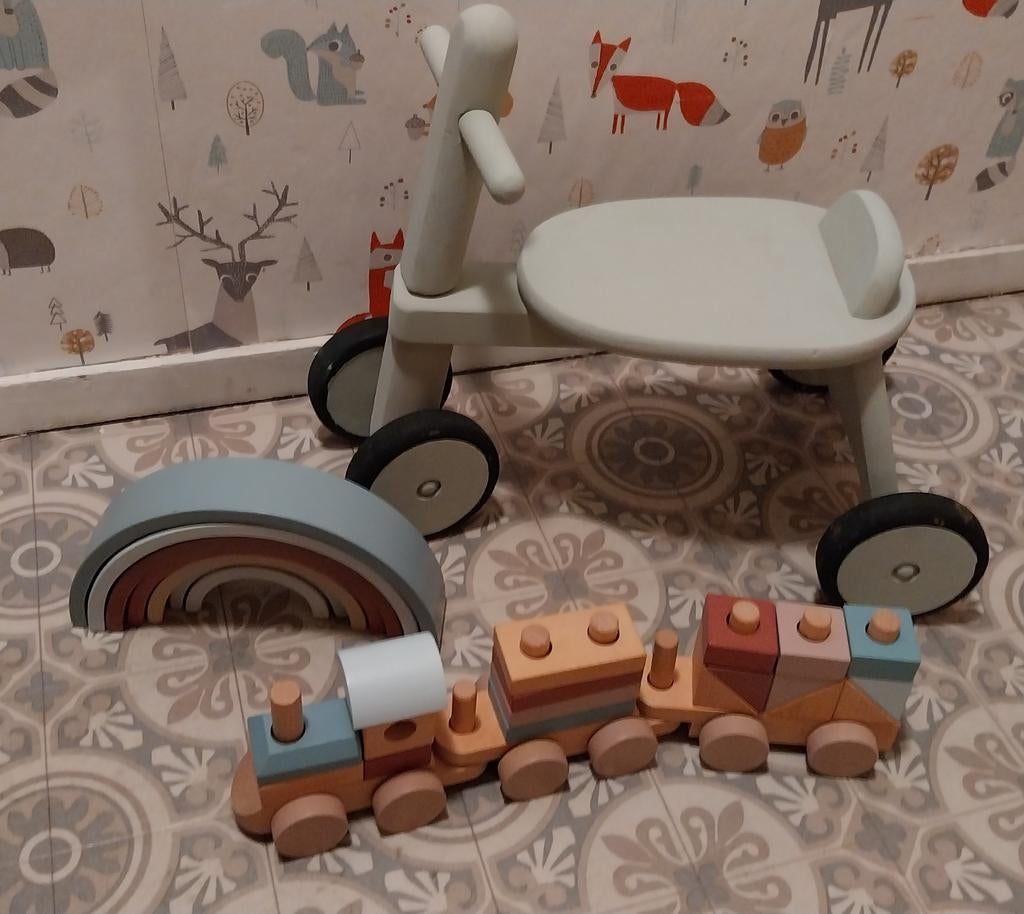 Loopfiets,Little Dutch en blokkenkar, Ophalen