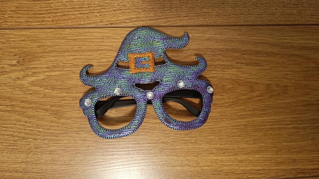 Halloween bril met heksenhoed, Ophalen, Zo goed als nieuw, Jongen of Meisje