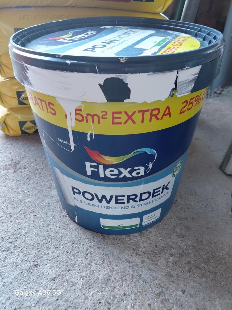 Flexa Powerdek muurverf mat wit, Ophalen, Wit