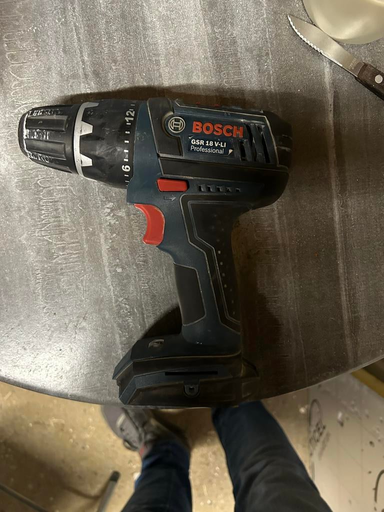 Bosch Professional GSR 18 V-LI Schroefboormachine (excl. acc, Ophalen of Verzenden, Zo goed als nieuw, Boor- en Schroefmachine