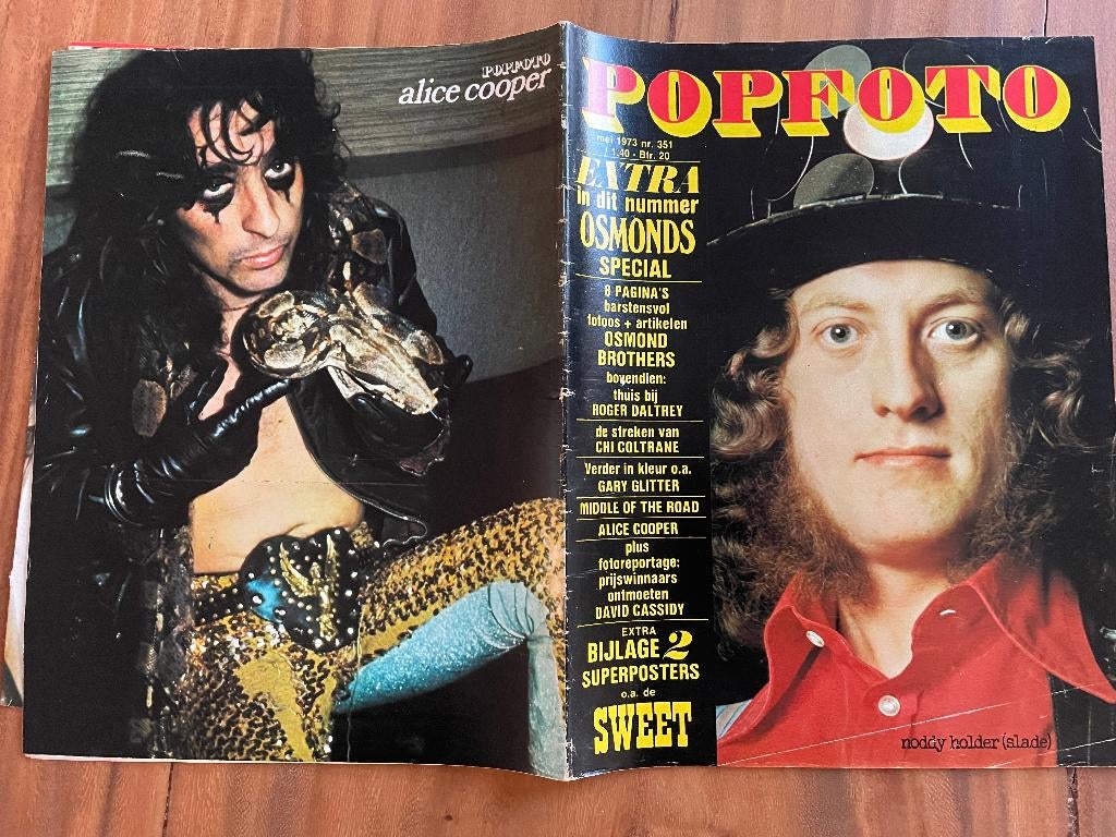 Popfoto 351 mei 1973 Donny Osmond middenposter, Verzamelen, Ophalen of Verzenden, 1980 tot heden, Tijdschrift