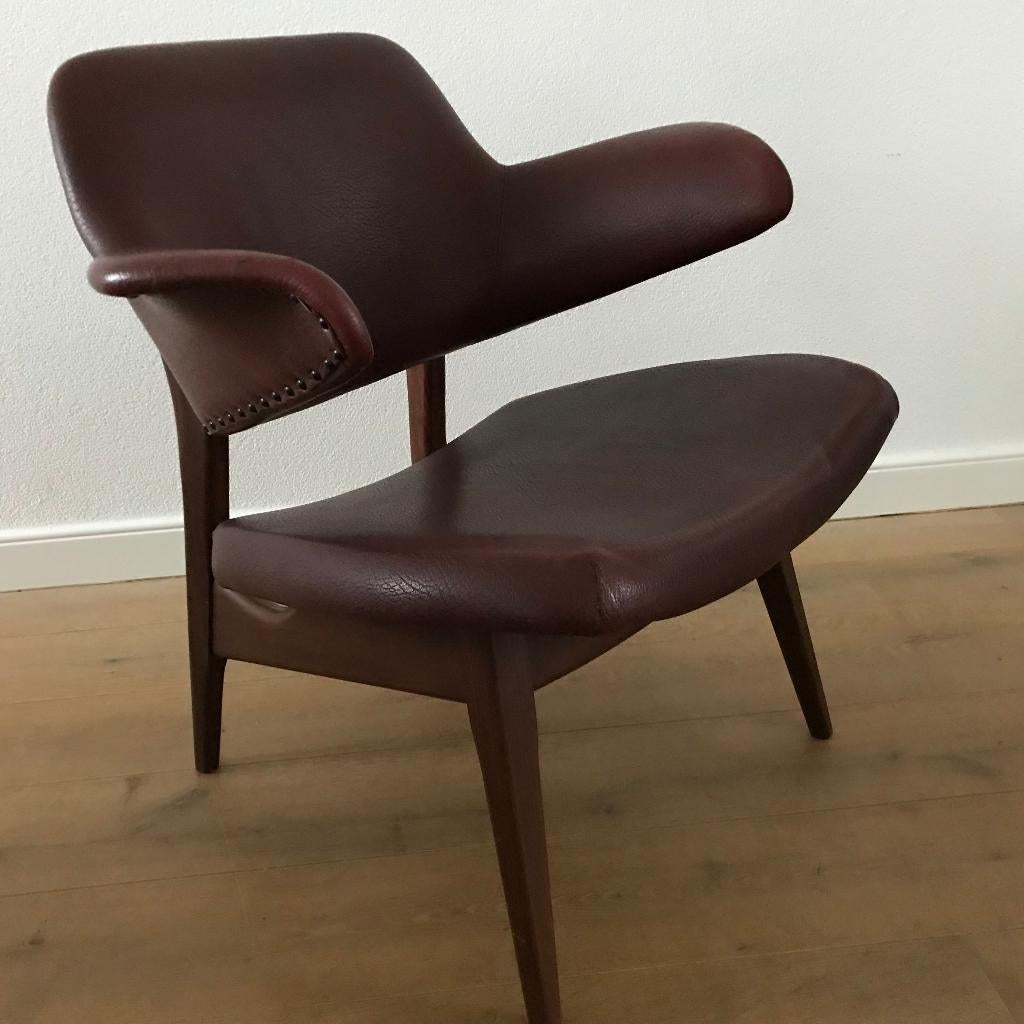 Vintage Webe Teeffelen coctail pelican fauteuil stoel, Huis en Inrichting, Fauteuils, Gebruikt, 75 tot 100 cm, Ophalen of Verzenden