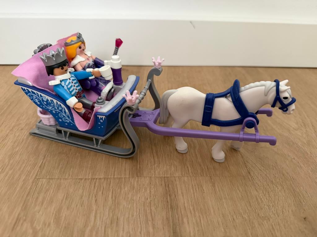 Playmobil paard en slee, Ophalen, Gebruikt