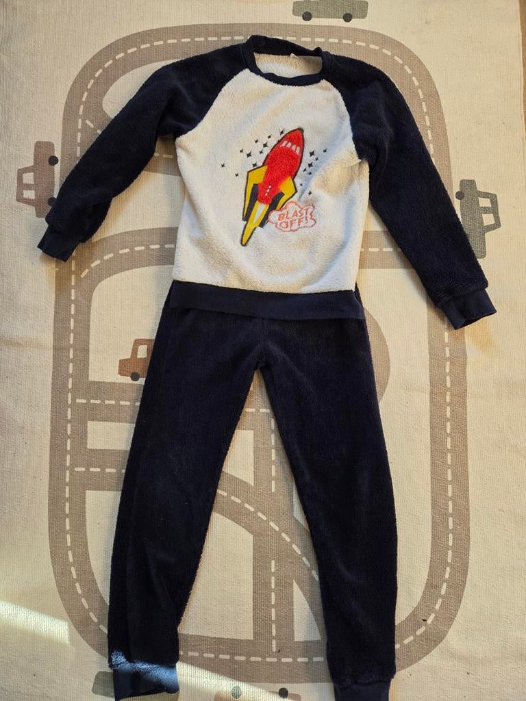 Winter pyjama raket Zeeman maat 122-128, Gebruikt, Ophalen of Verzenden, Jongen, Nacht- of Onderkleding