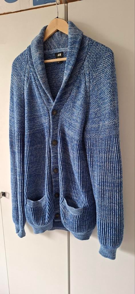 Heren Vest blauw maat XL  H&M, Ophalen of Verzenden, Zo goed als nieuw, Maat 56/58 (XL), Blauw