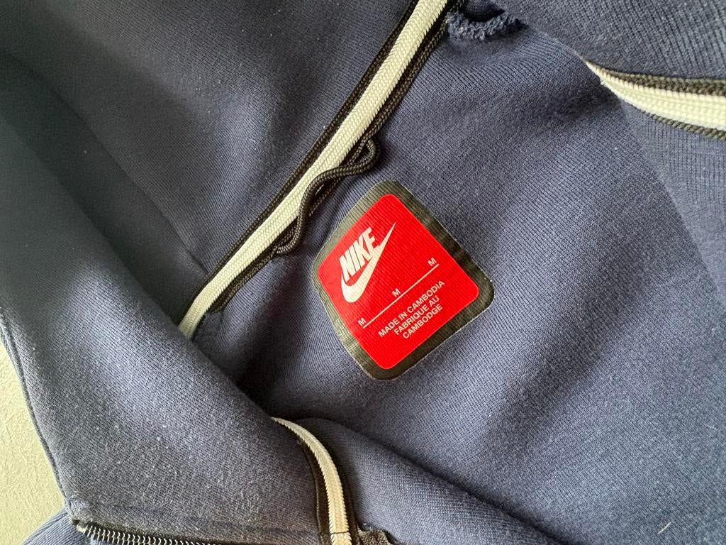 Nike Tech Fleece Hoodie & Jogger Set - Donkerblauw, Ophalen of Verzenden, Gedragen, Algemeen, Maat 48/50 (M)