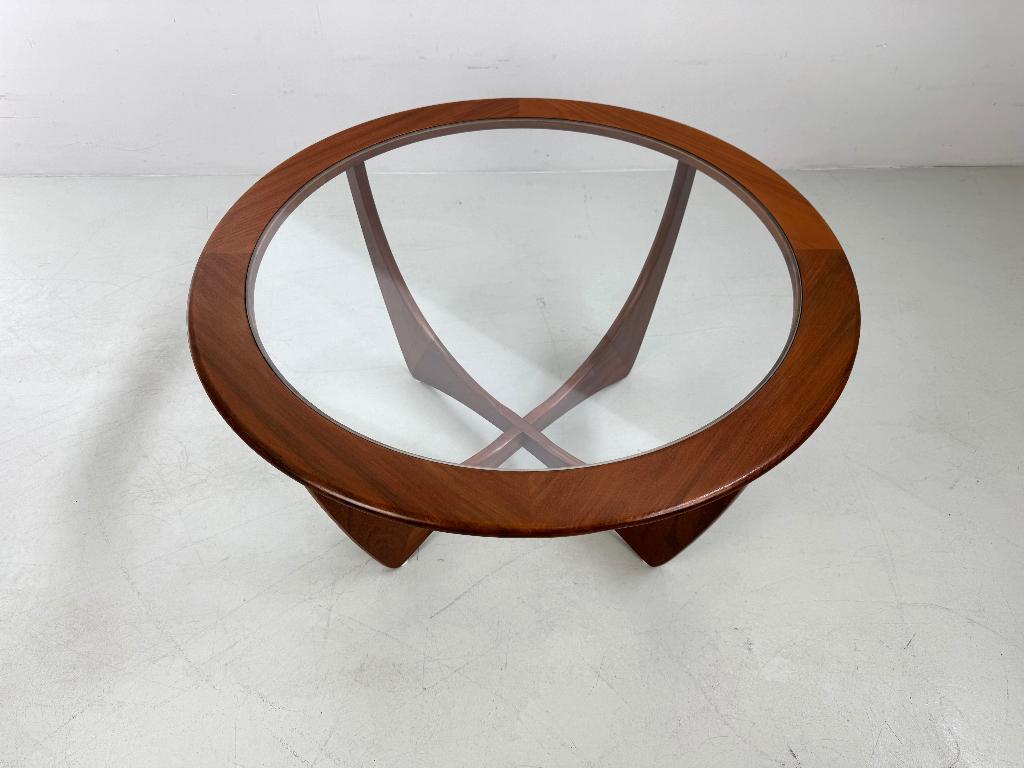 Vintage salontafel "Astro" G-Plan, 100 tot 150 cm, Verzenden, Teakhout, 50 tot 100 cm