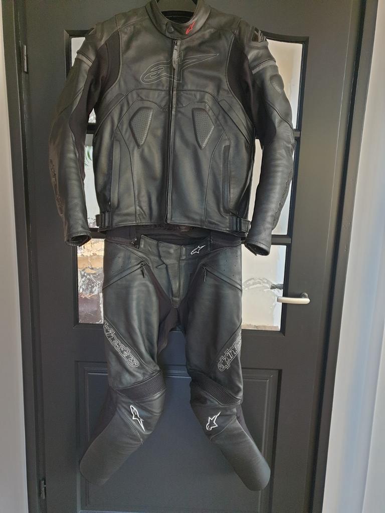 Heren Alpinestars leren motorpak, maat 52, Motoren, Kleding | Motorkleding, Ophalen of Verzenden, Alpinestars, Tweedehands, Heren
