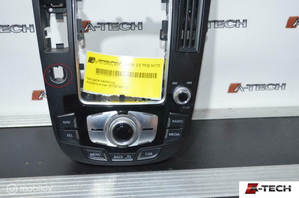 Bedieningspaneel navigatie Audi A4 B8 A5 Q5 8R 8t0919611b, Gebruikt, Ophalen of Verzenden