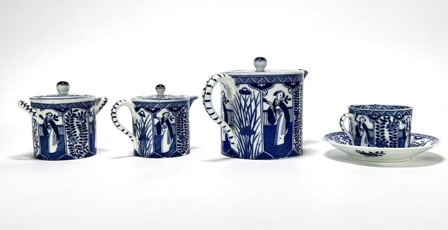 1204. Servies, Mosa Maastricht - Lange Lijs, ca. 1900, Antiek en Kunst, Antiek | Servies los, Ophalen of Verzenden