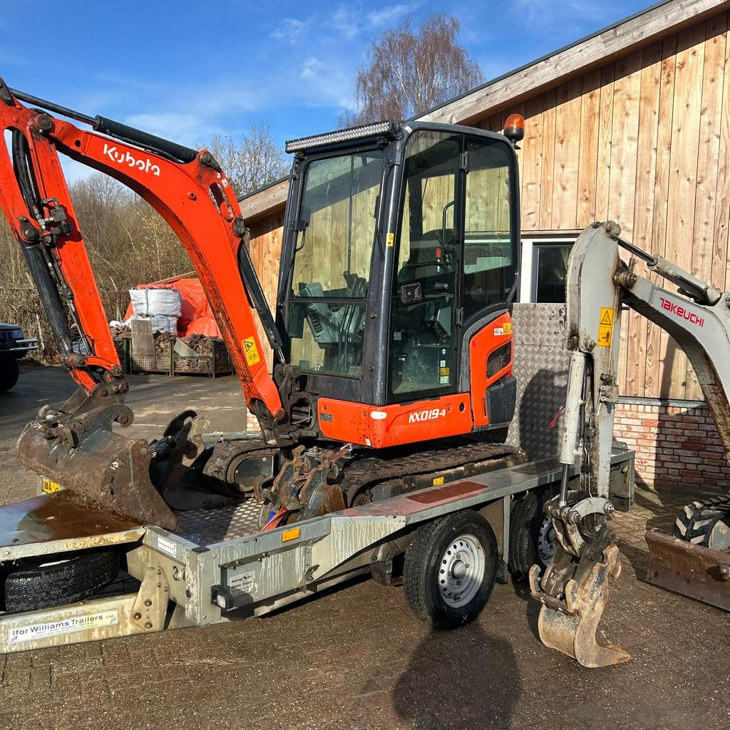 Kubota KX-019-4 Takechi TB 225, Ophalen, Graafmachine