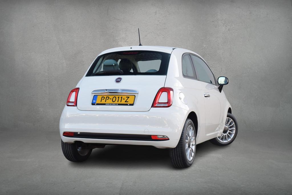 Fiat 500 1.0 TwinAir Pop | Airco | Cruise | Elektrische Rame, Auto's, Stof, Gebruikt, 840 kg, Wit